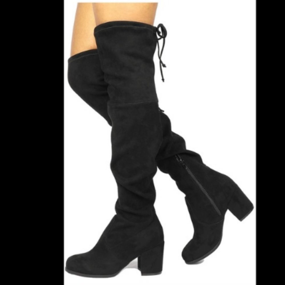 Toetos Over The Knee Black Boots NEW 8